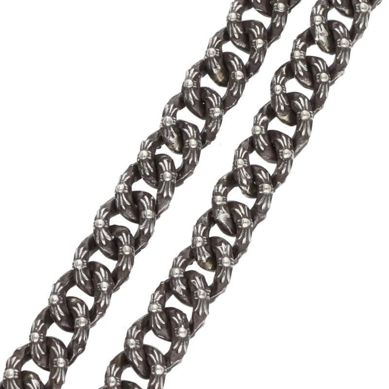Chrome Hearts Fncy Mini Extra Fancy Silver Necklace — view 5