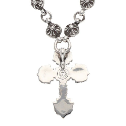 Chrome Hearts 1 Crsbl Chn Filig Crs Xsm Cross Ball Filigree Silver Necklace — view 3