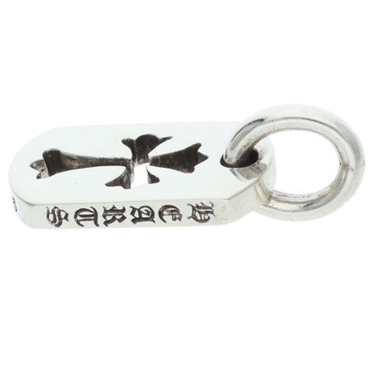 Chrome Hearts DT Tny CO Crs Tiny Cutout Cross Dog Tag Charm Silver Pendant — view 5