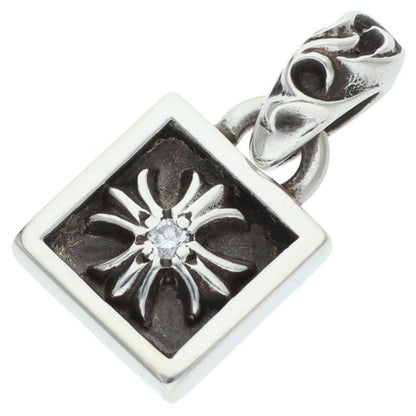 Chrome Hearts Framed CH Plus Charm Silver Pendant