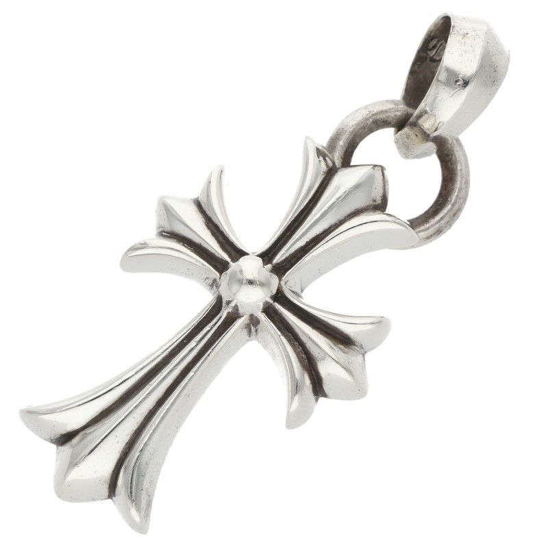 Chrome Hearts CH Crs Sml Bale Small CH Cross Silver Pendant