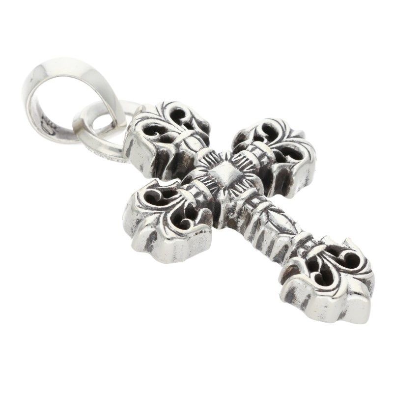 Chrome Hearts Filig Cross Xsm Bale Filigree XS Bail Silver Pendant — view 5