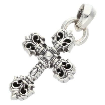 Chrome Hearts Filig Cross Xsm Bale Filigree XS Bail Silver Pendant