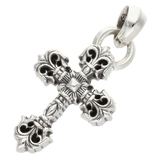 Chrome Hearts Filig Cross Xsm Bale Filigree XS Bail Silver Pendant