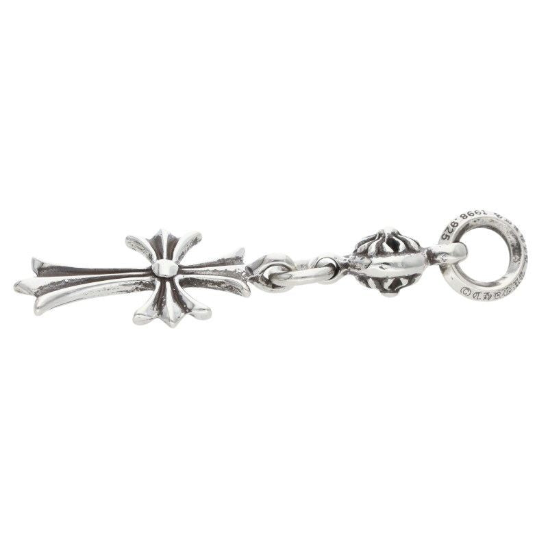 Chrome Hearts Tny CH Crs 1 Ball Tiny CH Cross Charm Silver Pendant — view 5