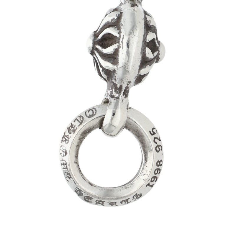 Chrome Hearts Tny CH Crs 1 Ball Tiny CH Cross Charm Silver Pendant — view 3