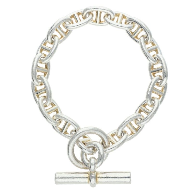 Hermes Chaine D'ancre Silver Bracelet