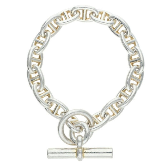 Hermes Chaine D'ancre Silver Bracelet