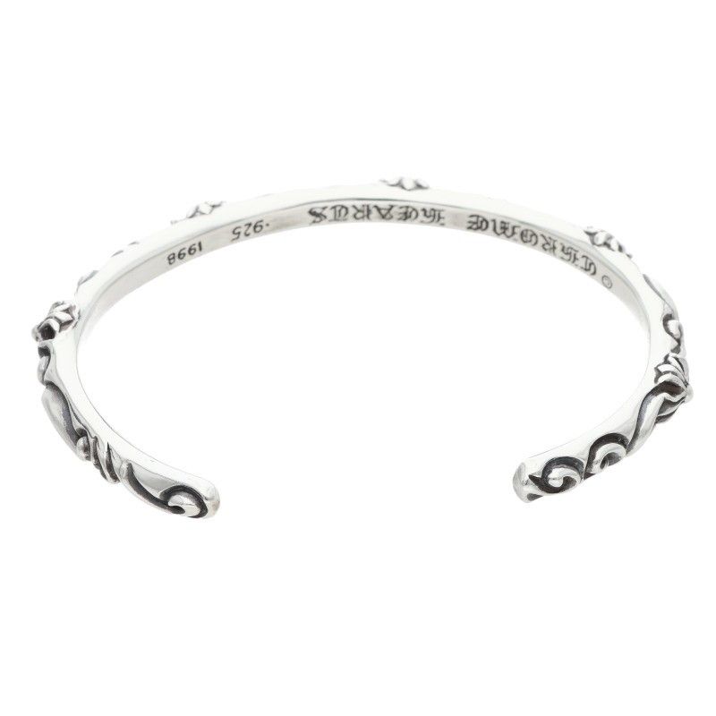 Chrome Hearts Bangle Sbt Band Silver Bracelet — view 2