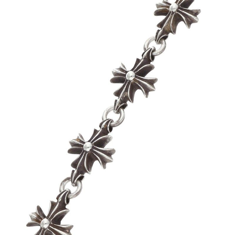 Chrome Hearts CO CH Plus Cutout Silver Bracelet — view 5