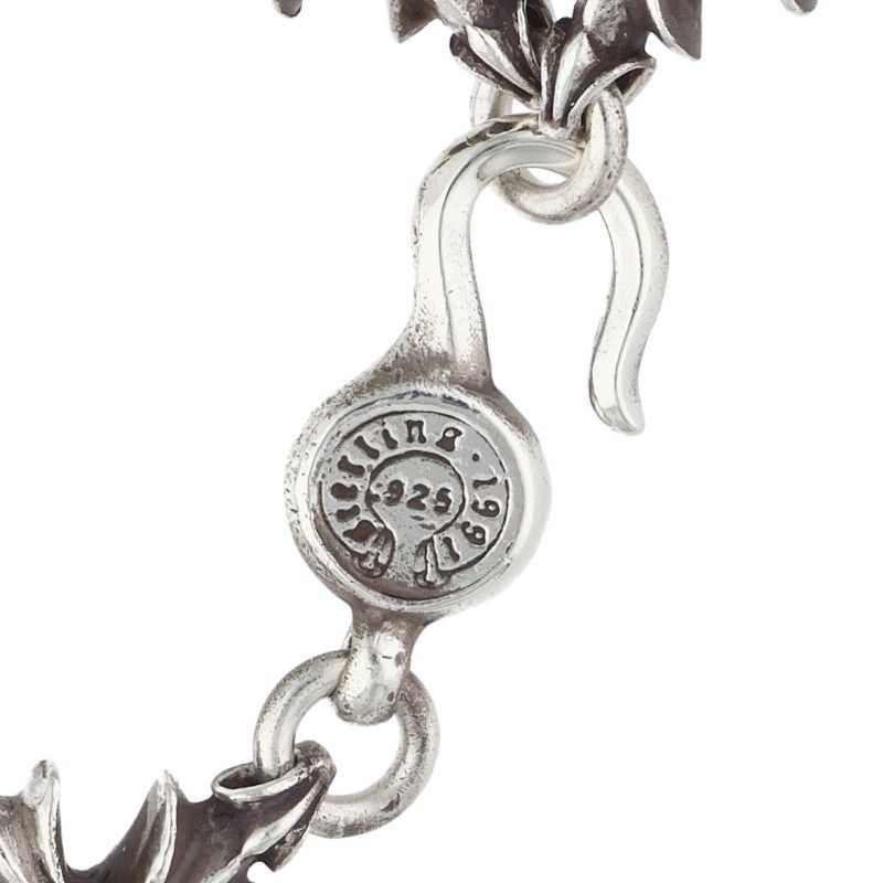 Chrome Hearts CO CH Plus Cutout Silver Bracelet — view 4