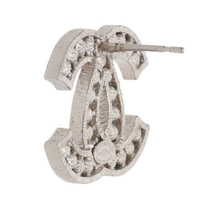 Chanel CC Logo Rhinestone Earrings — view 5