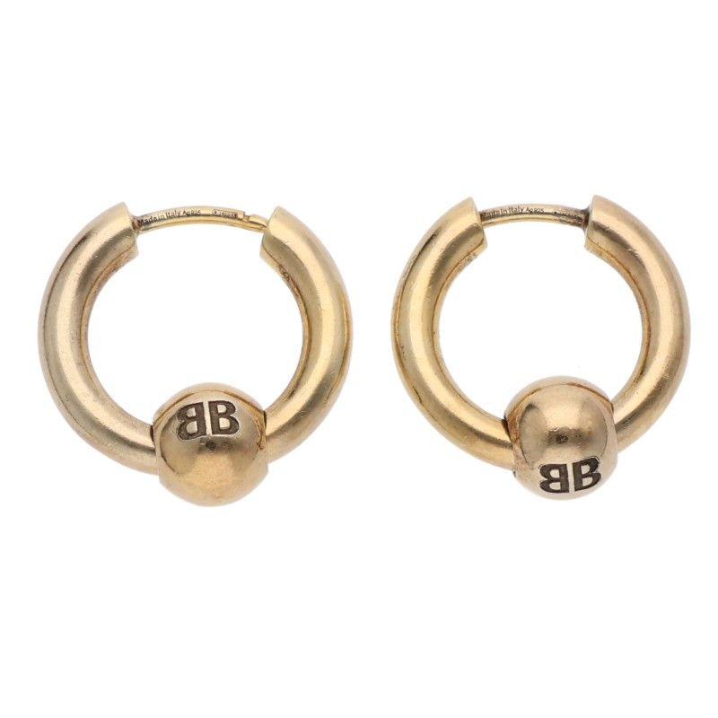 Balenciaga Ball Hoop Earrings — view 2
