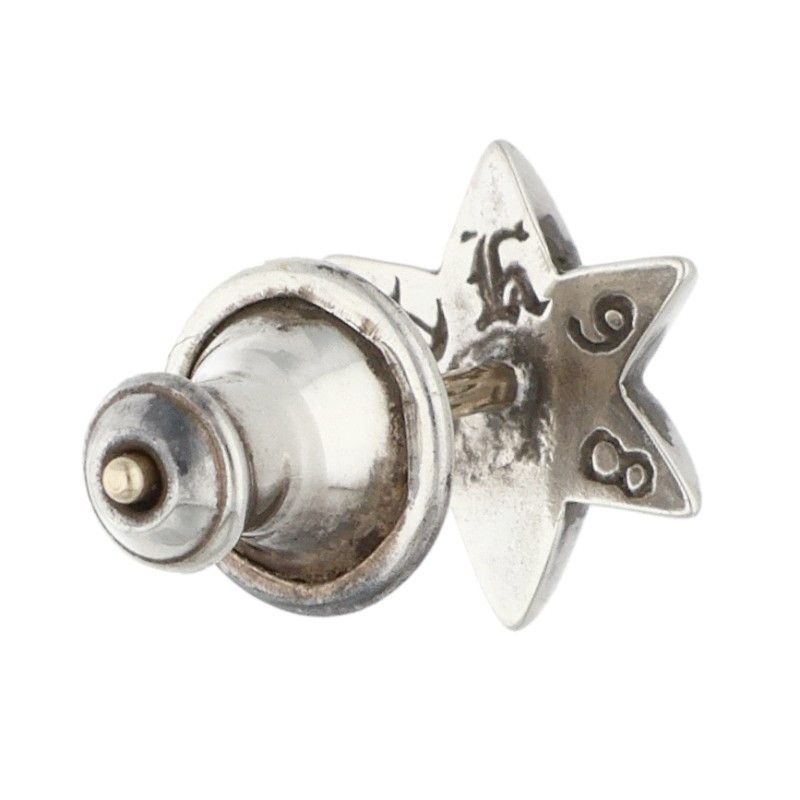 Chrome Hearts CO Star Dmnd Stud Silver Earrings — view 2