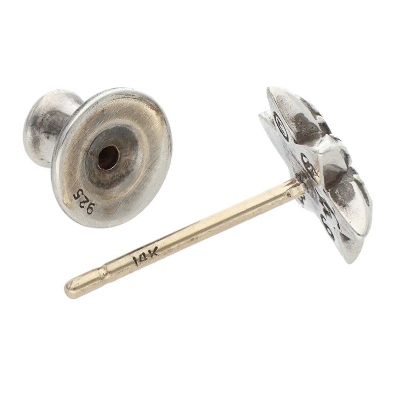 Chrome Hearts CO Star Dmnd Stud Silver Earrings — view 4