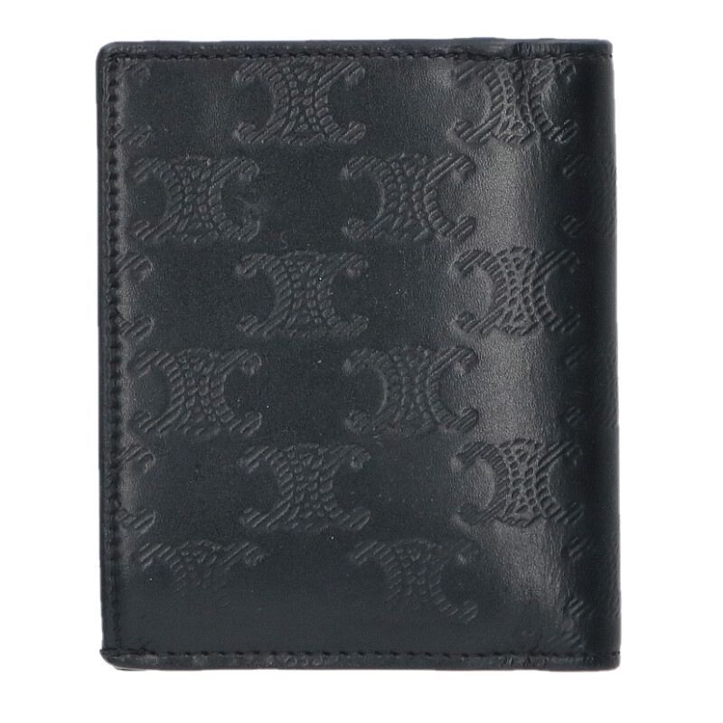 Celine Triomphe Logo Embossed Compact Wallet — view 2