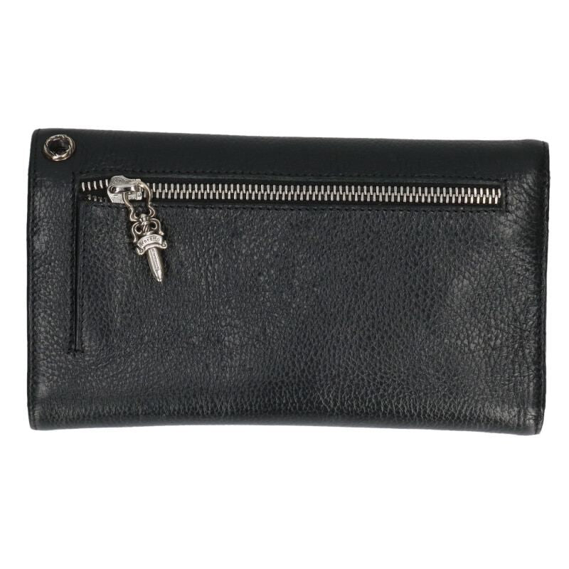 Chrome Hearts Wave Cross Ball Button Leather Wallet — view 2