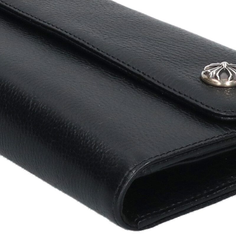 Chrome Hearts Wave Cross Ball Button Leather Wallet — view 4