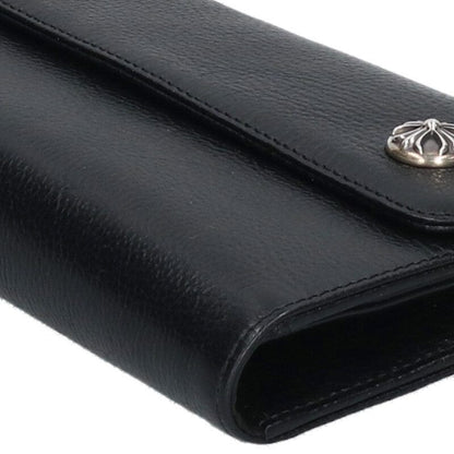 Chrome Hearts Wave Cross Ball Button Leather Wallet — view 4