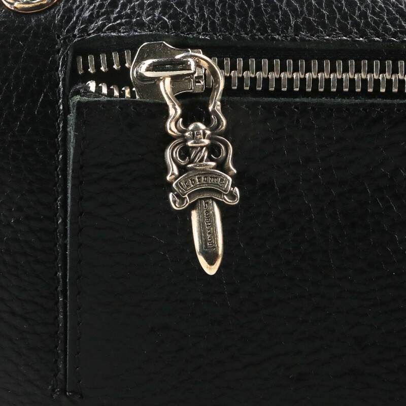 Chrome Hearts Wave Cross Ball Button Leather Wallet — view 5