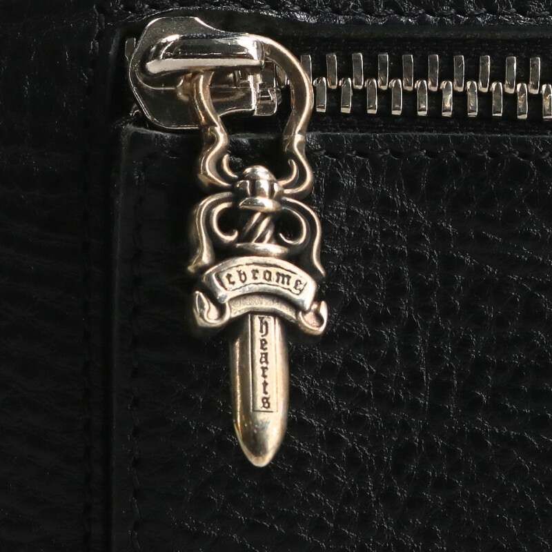 Chrome Hearts Wave Cross Ball Button Leather Wallet — view 5