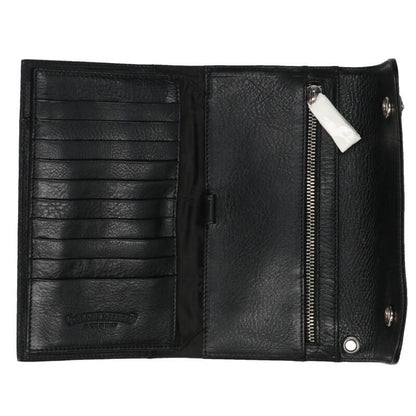 Chrome Hearts Wave Cross Ball Button Leather Wallet — view 3
