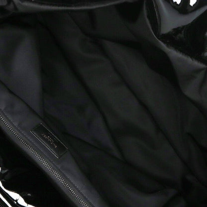 Saint Laurent Paris Logo Patent Maxi Tote — view 3