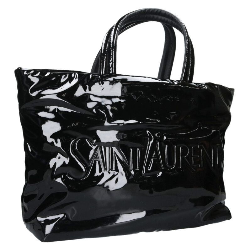 Saint Laurent Paris Logo Patent Maxi Tote