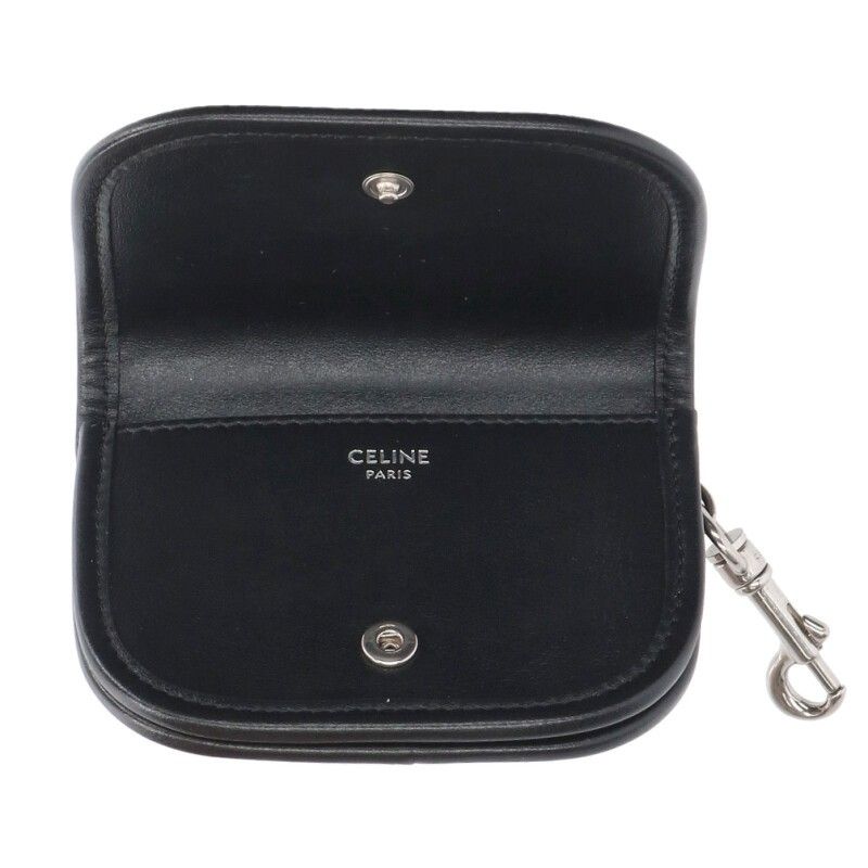 Celine Nano Besace Triomphe Shiny Calfskin Key Ring Card Case — view 2