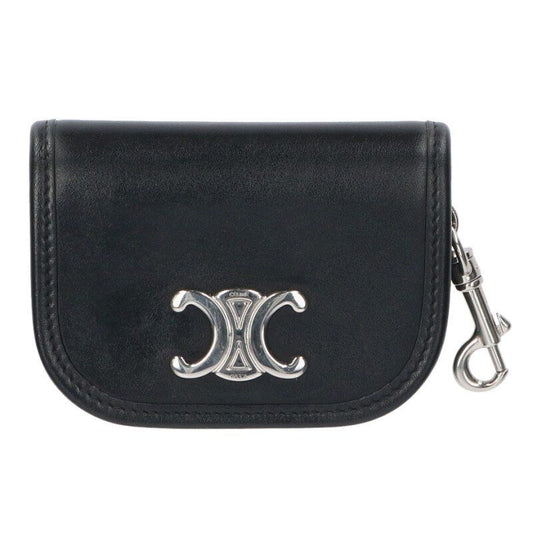 Celine Nano Besace Triomphe Shiny Calfskin Key Ring Card Case