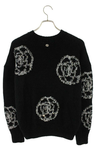 Chanel Camellia Sequin Decoration Knit 38 Sweater — view 2