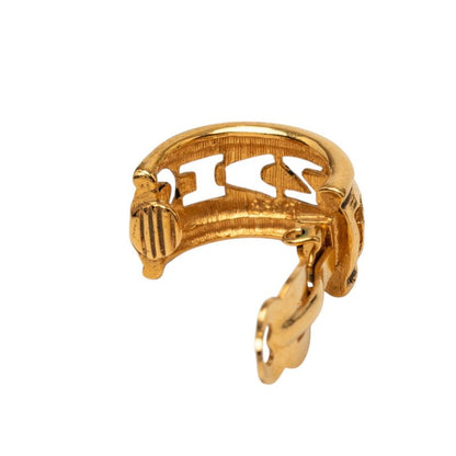 Chanel Logo Earrings Gold Plated — view 4