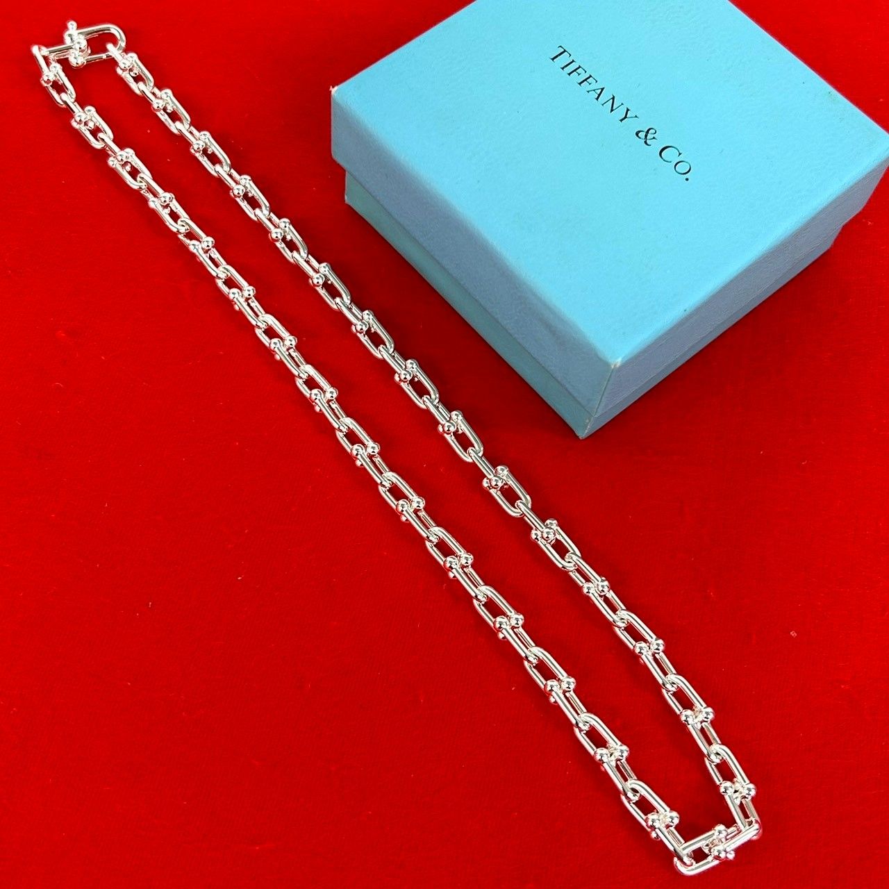 Tiffany & Co Small Link Necklace 925 Sterling Silver