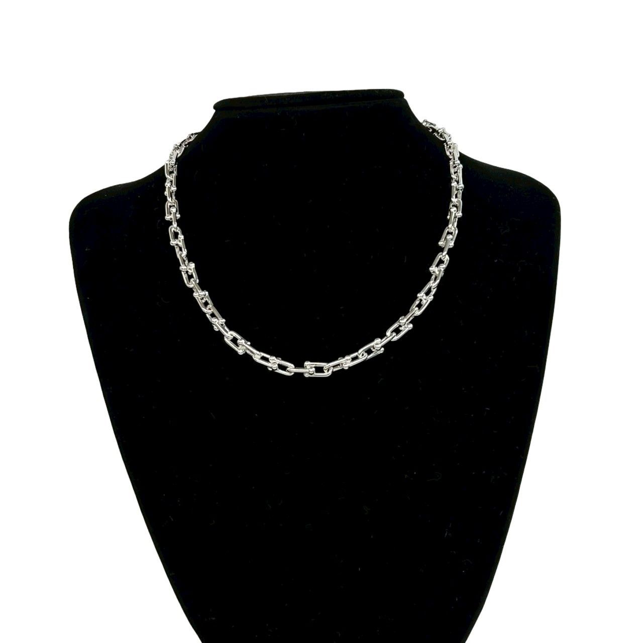 Tiffany & Co Small Link Necklace 925 Sterling Silver — view 2