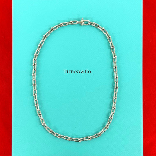 Tiffany & Co Small Link Necklace 925 Sterling Silver