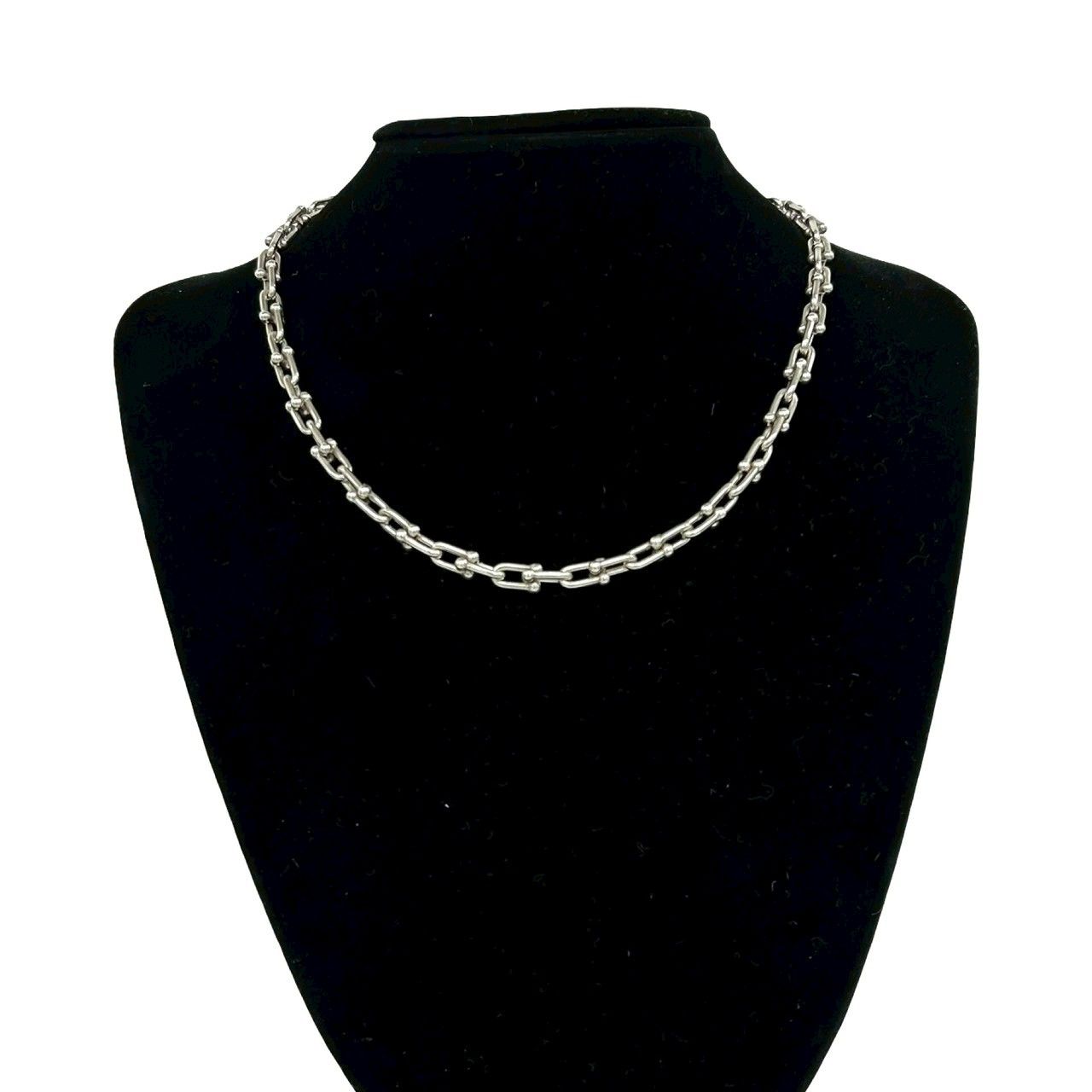 Tiffany & Co Small Link Necklace 925 Sterling Silver — view 2