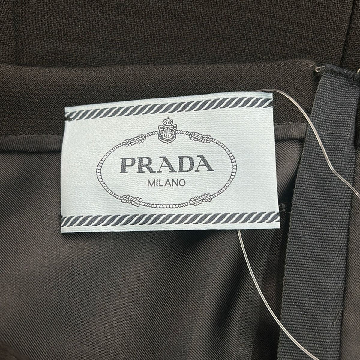 Prada Dress 40 M Black Sleeveless Knee Length Box Pleats — view 3