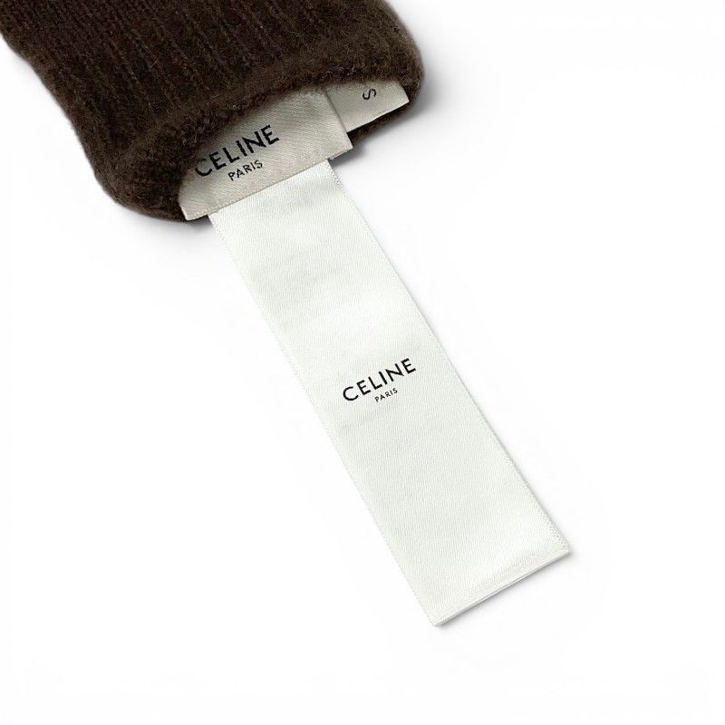 Celine Gloves Brown Triomphe Monogram — view 5