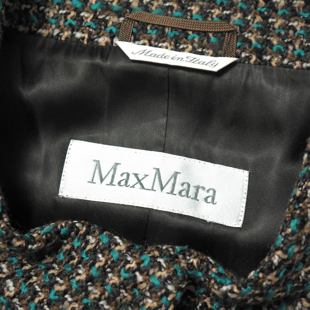 Max Mara Jacket 36 Tweed Stand Color Blazer White — view 6