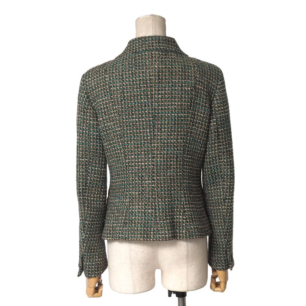 Max Mara Jacket 36 Tweed Stand Color Blazer White — view 3