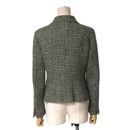 Max Mara Jacket 36 Tweed Stand Color Blazer White — view 3