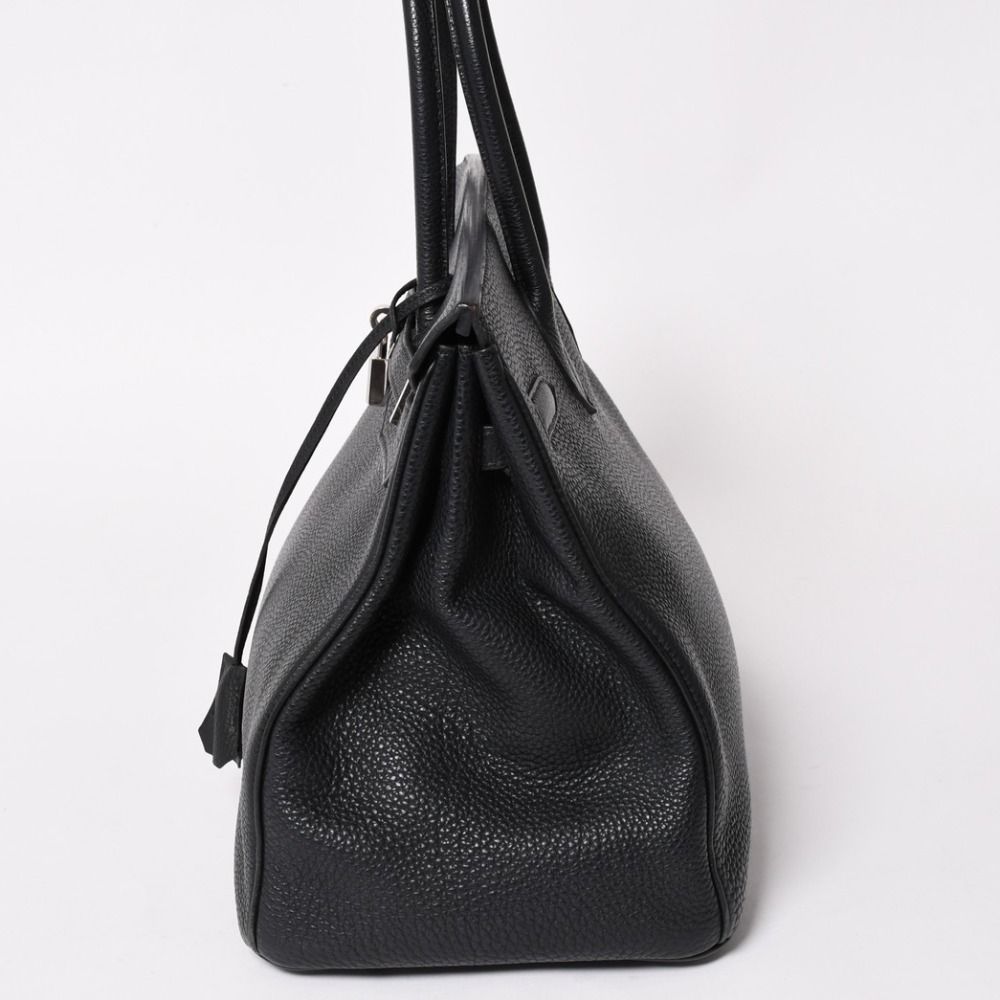 Hermes Birkin 35 Black Silver Togo Handbag — view 4