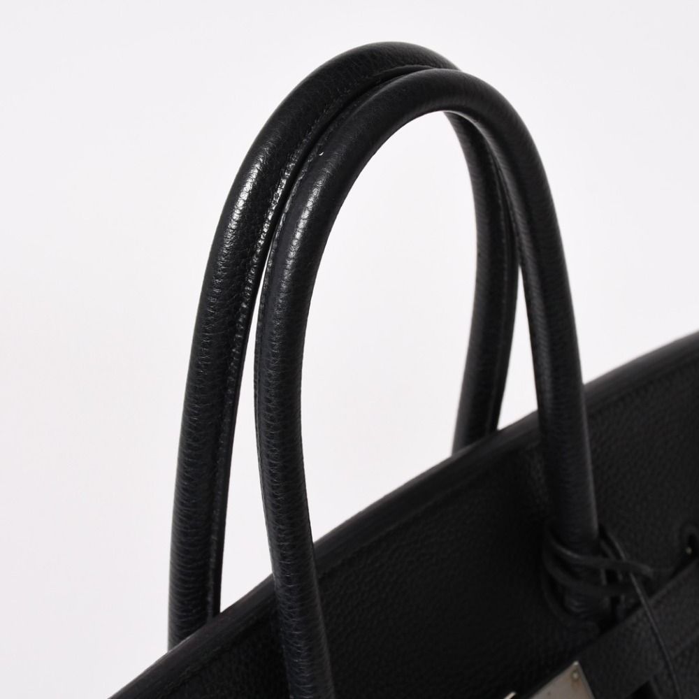 Hermes Birkin 35 Black Silver Togo Handbag — view 6