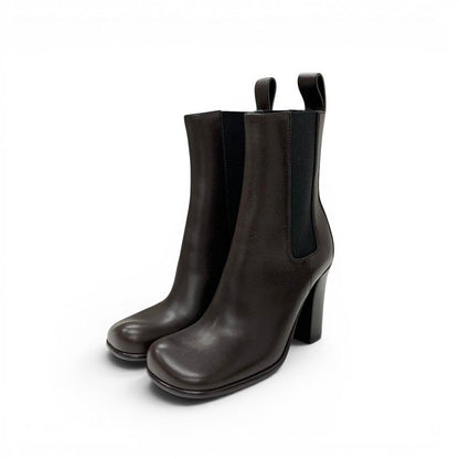 Bottega Veneta Boots Short Shoes Leather Brown Storm Chelsea Side Gore