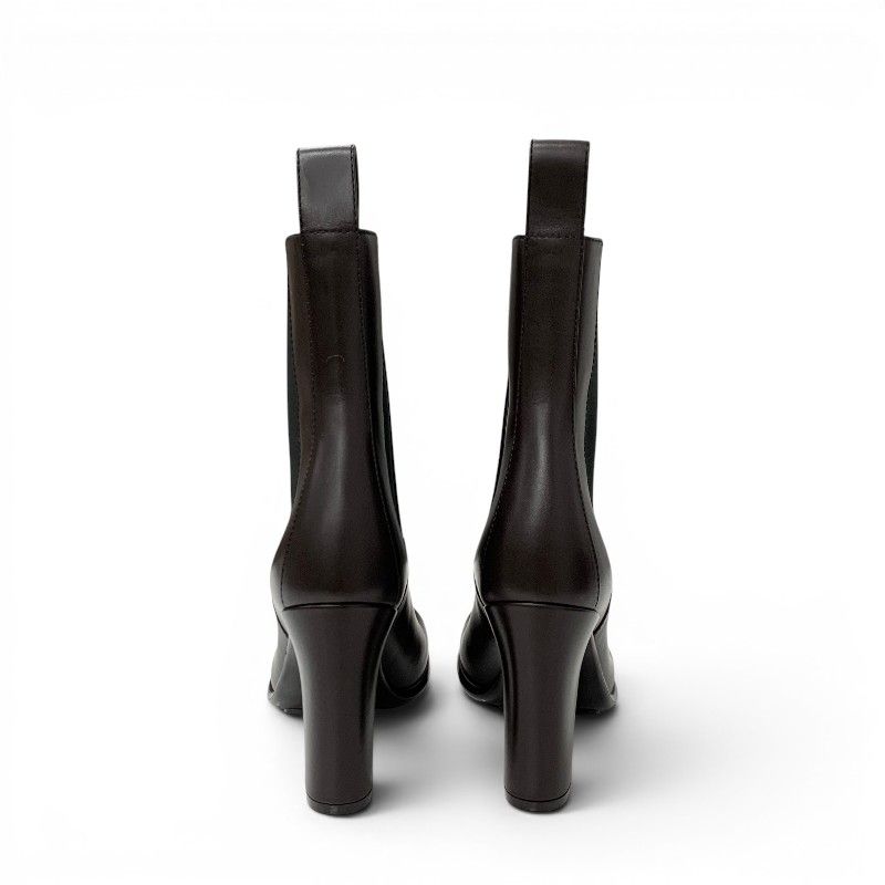 Bottega Veneta Boots Short Shoes Leather Brown Storm Chelsea Side Gore — view 5