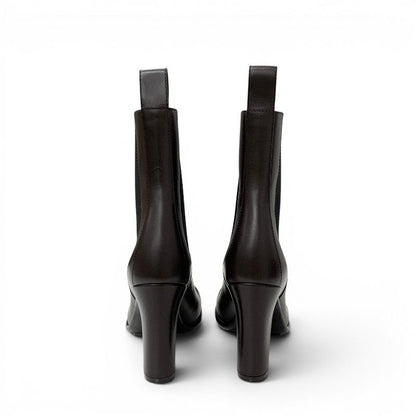 Bottega Veneta Boots Short Shoes Leather Brown Storm Chelsea Side Gore — view 5