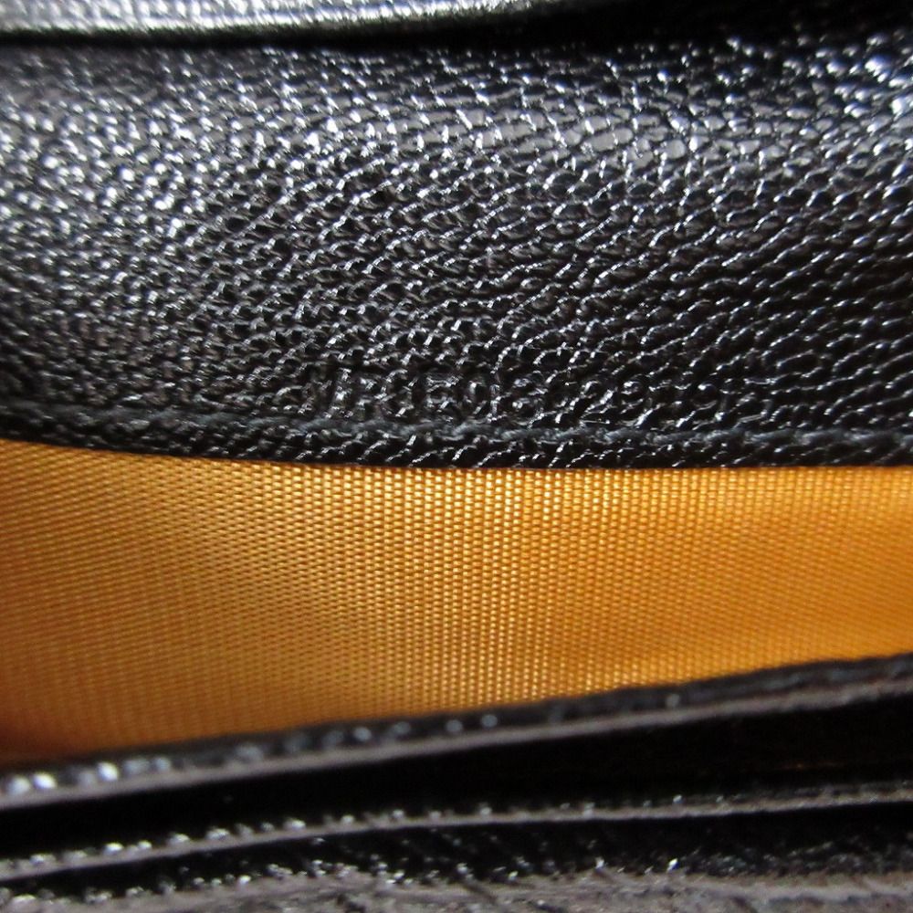 Bvlgari Doppiotondo Leather Black Bifold Wallet Long Bill Holder — view 5