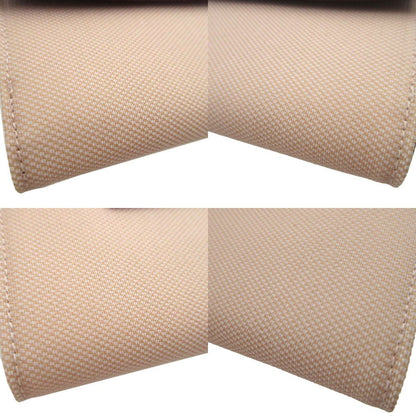 Bvlgari Canvas Leather Beige Bordeaux Hook Wallet — view 8