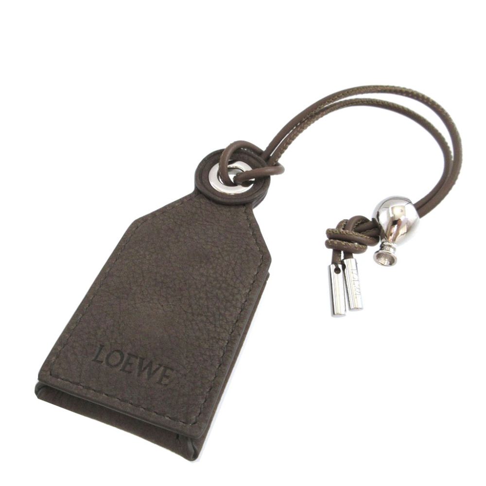 Loewe Puzzle Leather Brown Bag Charm Key Holder