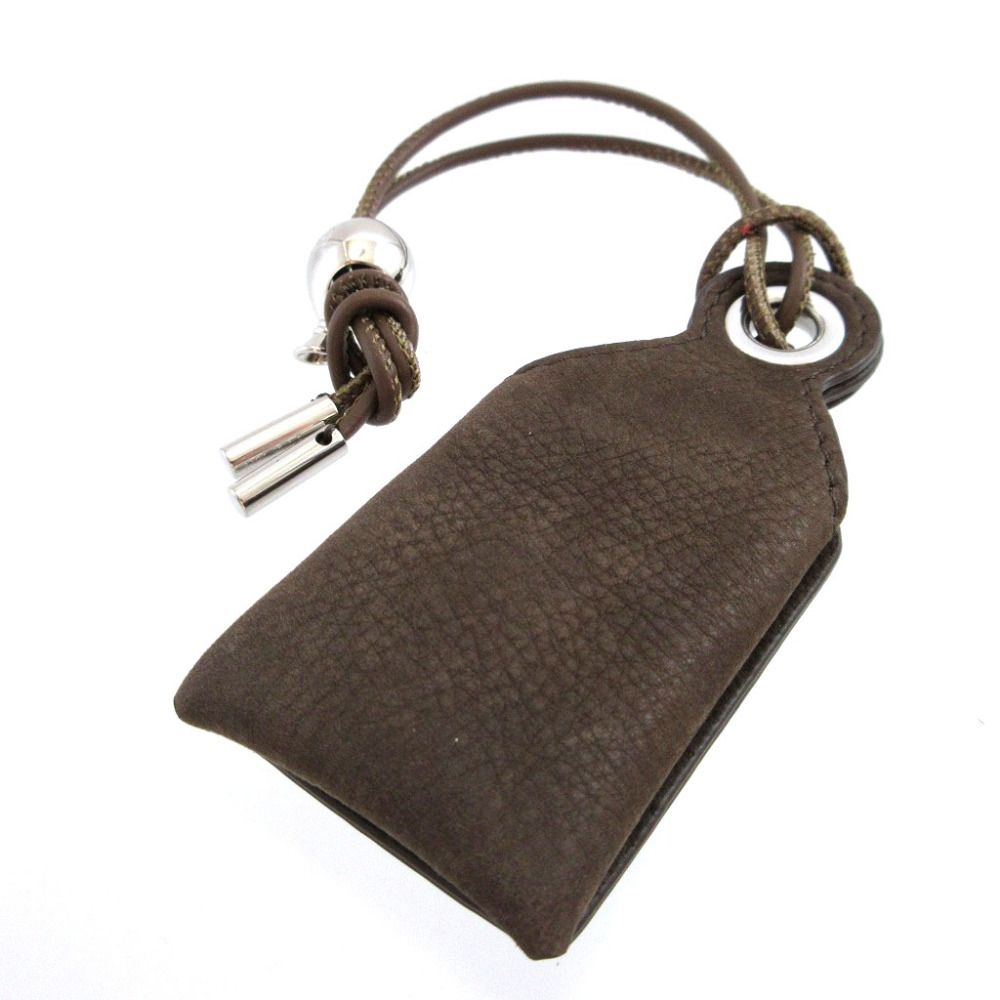 Loewe Puzzle Leather Brown Bag Charm Key Holder — view 2